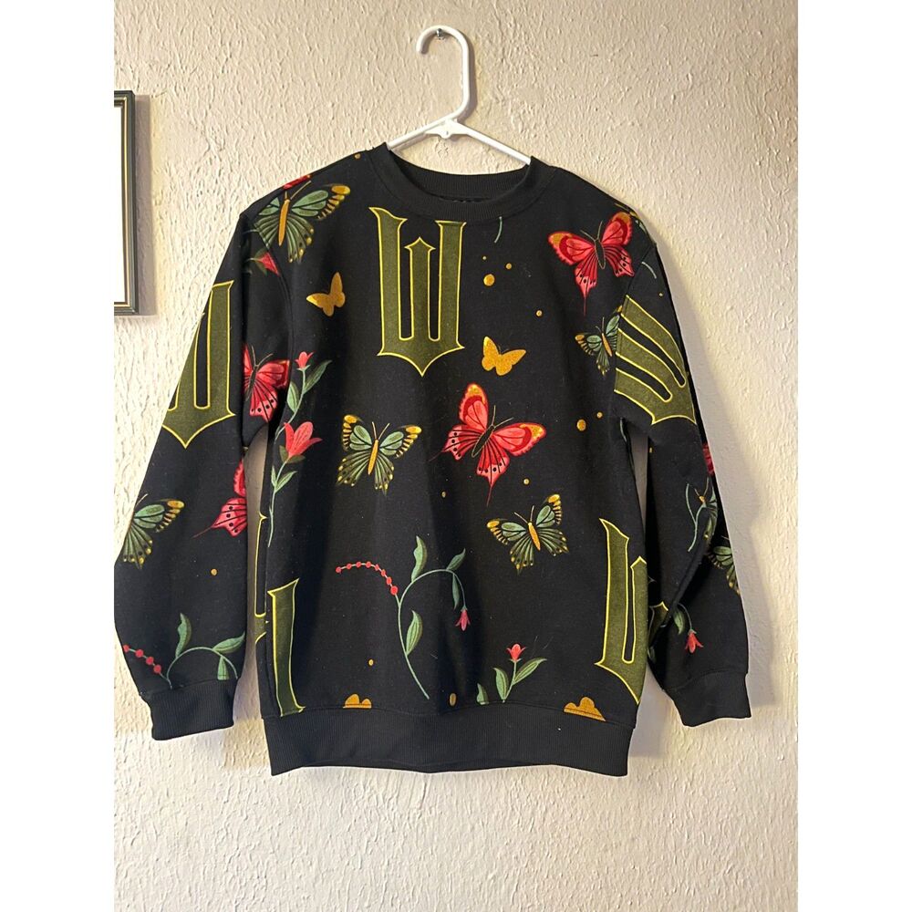Wicked Fleece lined sweatshirt, Long sleeved crewneck graphic